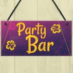 Party Bar Home Bar Sign Man Cave Kitchen Alcohol Gin Vodka Sign