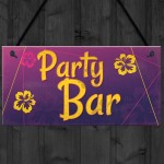 Party Bar Home Bar Sign Man Cave Kitchen Alcohol Gin Vodka Sign