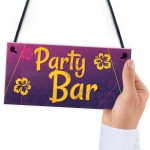 Party Bar Home Bar Sign Man Cave Kitchen Alcohol Gin Vodka Sign