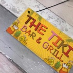 Tiki Bar & Grill Party Hanging Bar Pub Plaque Beer Cocktail Gift