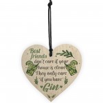 Gin & Tonic Novelty Wood Heart Friendship Gin Gift Alcohol Decor