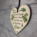 Gin & Tonic Novelty Wood Heart Friendship Gin Gift Alcohol Decor