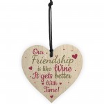 Friendship Gift Best Friend Sign Thank You Birthday Wine Plaque