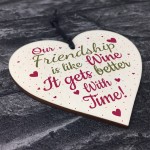 Friendship Gift Best Friend Sign Thank You Birthday Wine Plaque