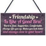 Handmade Friendship Sign Best Friend Shabby Chic Plaque Gift