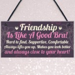 Handmade Friendship Sign Best Friend Shabby Chic Plaque Gift