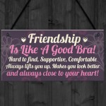 Handmade Friendship Sign Best Friend Shabby Chic Plaque Gift