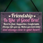 Handmade Friendship Sign Best Friend Shabby Chic Plaque Gift