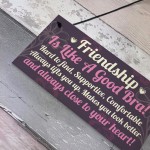 Handmade Friendship Sign Best Friend Shabby Chic Plaque Gift