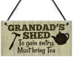 Grandad's Shed Plaque Garden Shed Summer House Sign Dad Gifts