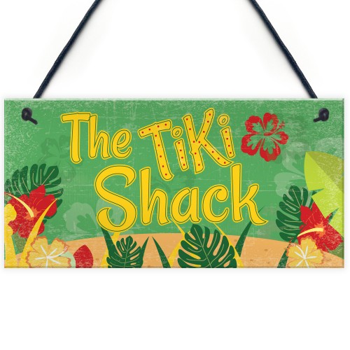 Tiki Shack Hanging Bar Plaque Beer Cocktail Beach Friend GIFT