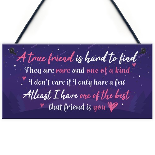 Gift For Best FRIEND Hanging Plaque Birthday Christmas Keepsake