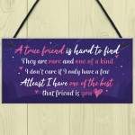 Gift For Best FRIEND Hanging Plaque Birthday Christmas Keepsake