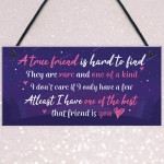 Gift For Best FRIEND Hanging Plaque Birthday Christmas Keepsake