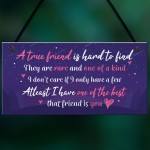 Gift For Best FRIEND Hanging Plaque Birthday Christmas Keepsake