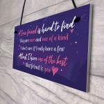 Gift For Best FRIEND Hanging Plaque Birthday Christmas Keepsake