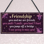 Funny Friendship Sign Hanging FRIEND Plaque Birthday Christmas