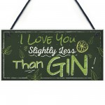 Novelty GIN Friendship Plaque Alcohol Birthday Sign Home Bar