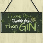 Novelty GIN Friendship Plaque Alcohol Birthday Sign Home Bar