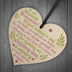 Wedding Heart Thank You Gift Bridesmaid Flower Girl Keepsakes