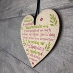 Wedding Heart Thank You Gift Bridesmaid Flower Girl Keepsakes