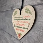 Robin Memorial Bereavement Garden Wood Heart Sign Plaque Gift