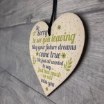 Colleague Leaving Gift Wood Heart Plaque Goodbye Gift Thank You