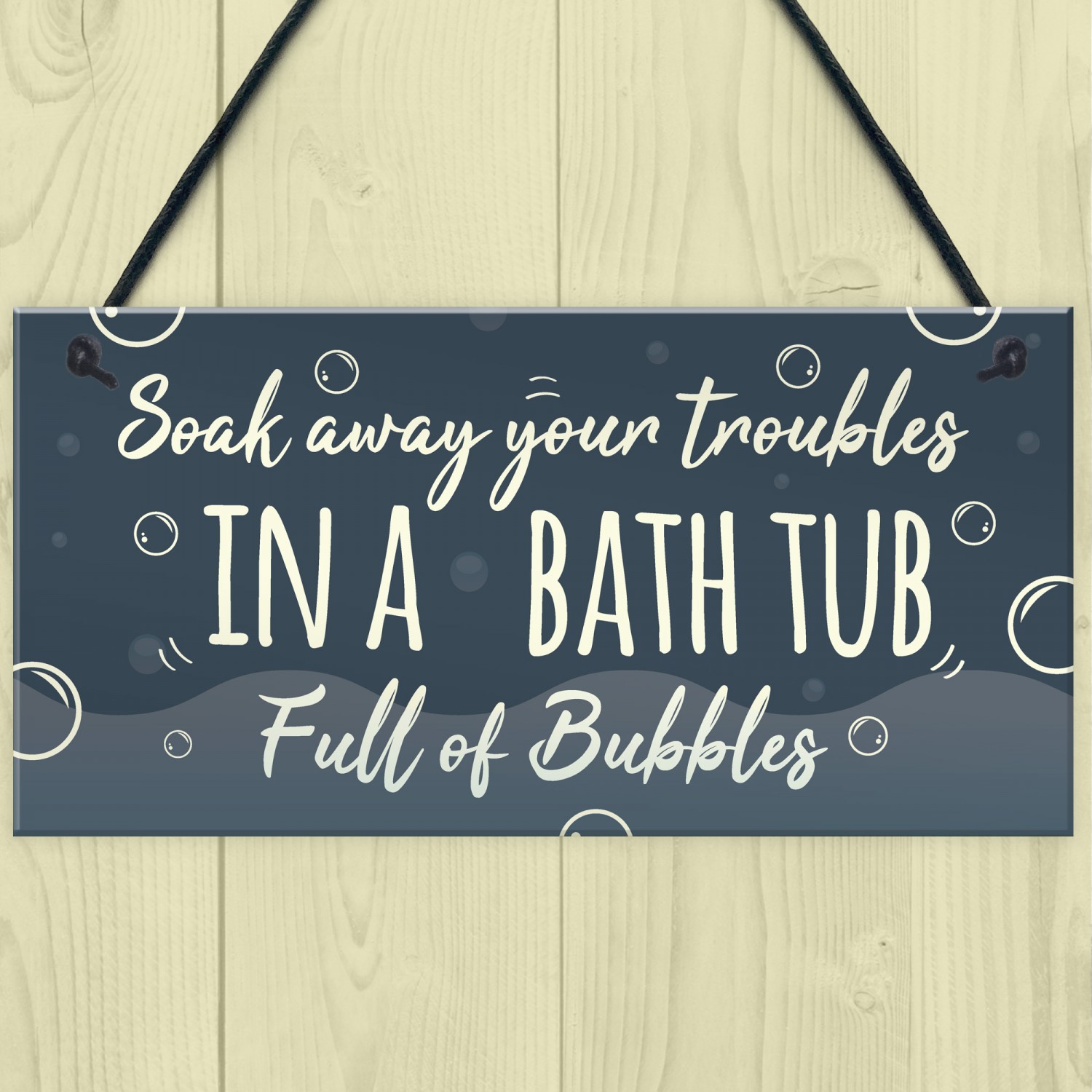 Bath Tub Bathroom Decor Toilet Door Sign Nautical Wall Sign