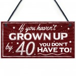 Novelty 40th Birthday Plaque Friendship Family Fuuny Gift Mum 