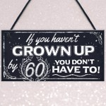 Funny 60th Birthday Hanging Plaque Friendship Family Dad Gift 