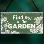 Find Me In The Garden Wall Door Gate Hanging Shed Summer House