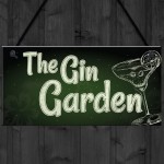 The Gin Garden Gin & Tonic Alcohol Sign Garden Shed Home Bar