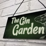 The Gin Garden Gin & Tonic Alcohol Sign Garden Shed Home Bar