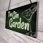 The Gin Garden Gin & Tonic Alcohol Sign Garden Shed Home Bar