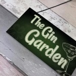 The Gin Garden Gin & Tonic Alcohol Sign Garden Shed Home Bar