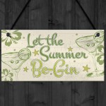 Funny Gin Sign Shabby Chic Home Bar Kitchen Alcohol Plaque 