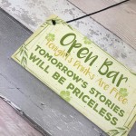 Open Bar Signs Home Garden Bar Plaque Pub Kitchen Man Cave Sign 