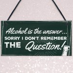 Funny Kitchen Plaque Vodka Beer Gin Gift Man Cave Home Bar Sign