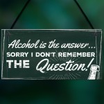 Funny Kitchen Plaque Vodka Beer Gin Gift Man Cave Home Bar Sign