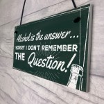 Funny Kitchen Plaque Vodka Beer Gin Gift Man Cave Home Bar Sign