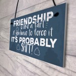 Funny Friendship Sign Novelty Best Friend Plaque Birthday Gift