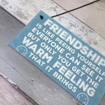 Novelty Best Friend Sign Friendship Funny Rude Gift Novelty Sign