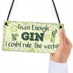 Funny Gin Sign Gin And Tonic Gift Man Cave Home Bar Kitchen Sign