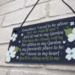 Garden Memorial Hanging Plaque SummerHouse Garden Shed Sign 