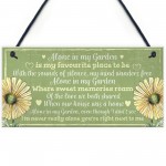 Novelty Hanging Garden Memorial Plaque Present Home Fence Sign 