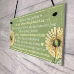 Novelty Hanging Garden Memorial Plaque Present Home Fence Sign 