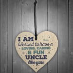 Uncle Gifts Birthday Friendship Sign Wood Heart Plaque Keepsake