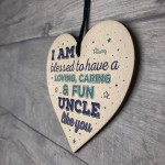 Uncle Gifts Birthday Friendship Sign Wood Heart Plaque Keepsake