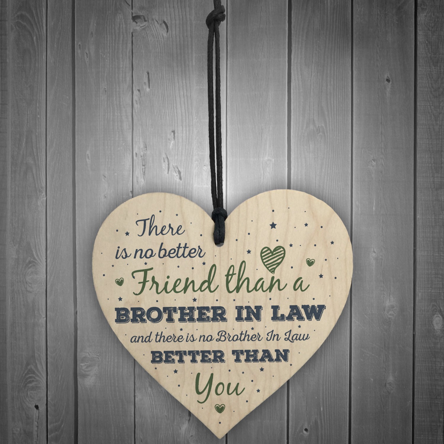 Gifts For Brother In Law Birthday Card Heart Plaque Friendship Gifts For Men