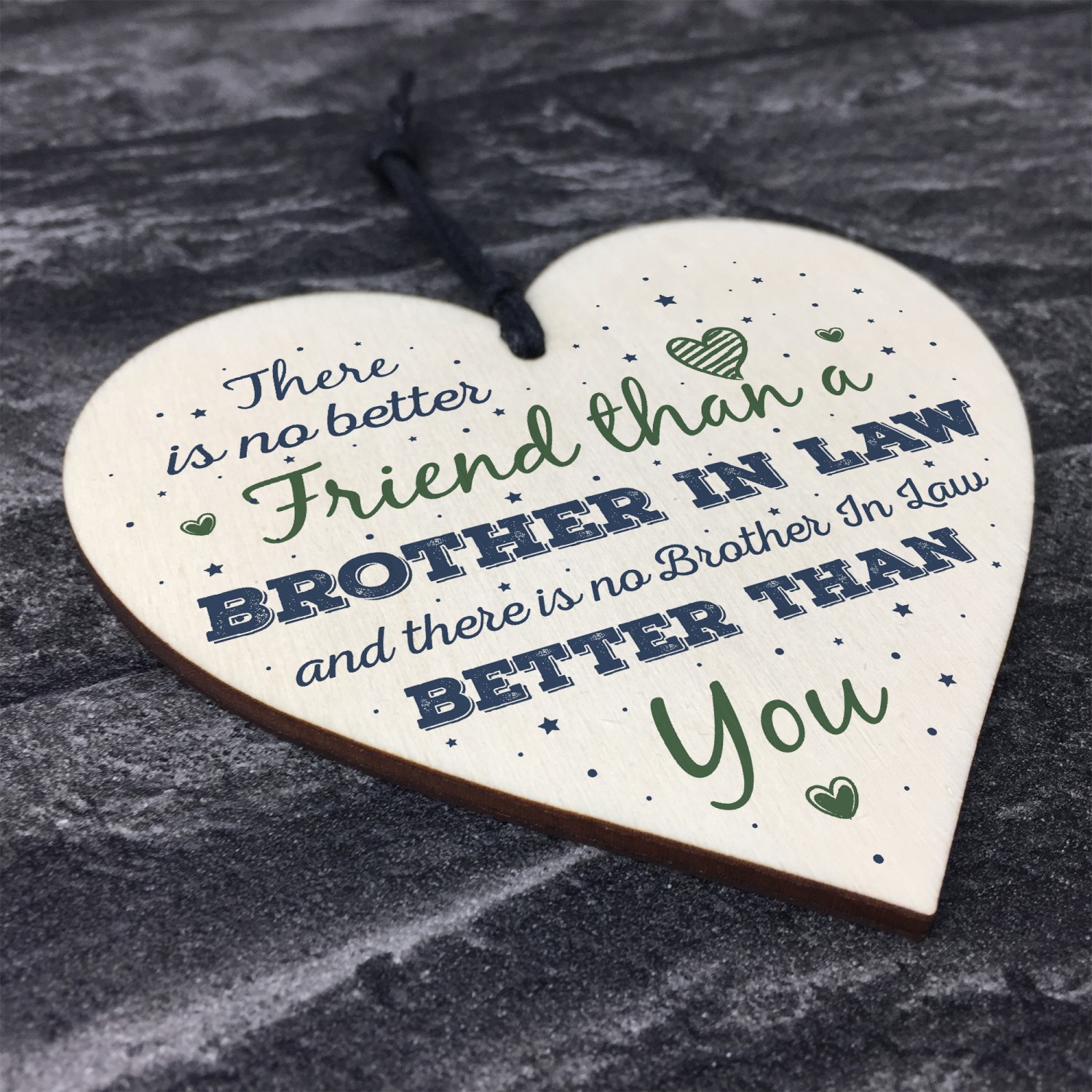 Gifts For Brother In Law Birthday Card Heart Plaque Friendship Gifts For Men